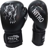Pars Nitro Boks Kick Boks Muay Thai Eldiveni Siyah - 12 oz