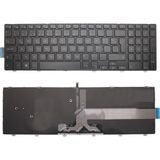 Pars Power Notebook Klavye - DE-104 - Siyah-Işıklı - Inspiron 3543 Type B20W81C Backlit - Muadili ile uyumlu