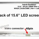Pars Power Sony Vaio SVF1521A2E / SVF1521A4E Uyumlu Led Lcd Ekran