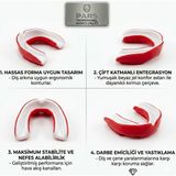 Pars Profesyonel Boks Dişliği PRS-1010 - Kırmızı - Beyaz