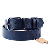 Parscraft Hakiki Deri Çift Taraflı Erkek Kemer 4 cm Taba - Siyah (Lacivert, 110 cm)