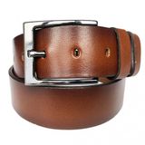 Parscraft Hakiki Erkek Deri Kemer 4 Cm Taba Kumaş Pantolon Spor Kemer