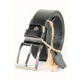 Parscraft Hakiki Manda Derisi Erkek Kemer 3,5 Cm Siyah Klasik Kumaş Pantolon Kemeri