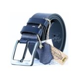 Parscraft Hakiki Manda Derisi Erkek Kemer 4,5cm Lacivert Kot Pantolon Kemer Lacivert
