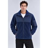 Parshey Erkek Softshell Polar Ceket Su Geçirmez Tam Fermuarlı Rahat Günlük Kullanım - XL - Lacivert