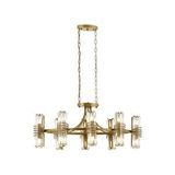 Parşömen Klasik Avize E14 96w 100x60cm Metal Eskitme Avonni-av-1906-8e-ym Kaplama