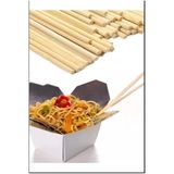 PartAntalya 10 Çift Bambu Chopstick | Yıkanabilir Suşi Noodle, Makarna ve Yemek Çubuğu | Çin Çubukları