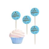 PartAntalya İyi Ki Doğdun Yazılı Kürdan Cup cake Kürdanı Mavi 10'lu