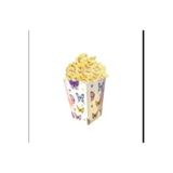 PartAntalya Pastel Kelebek Çiçek Tema 8'li Popcorn Patlamış Mısır Kutusu