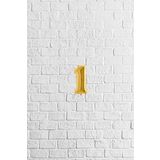 parti 1 Rakam Folyo Balon Gold 16" 40Cm