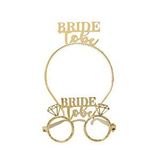 Parti Adresi Bride To Be Taç Gözlük Set Bekarlığa Veda Parti Aksesuarı Gold Çok Renkli