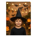 Parti Adresi Cadılar Bayramı Çocuk Cadı Şapkası Halloween Parti Kostüm Aksesuarı Siyah
