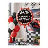 Parti Adresi Formula Yarış Temalı Happy Birthday Folyo Balon – Doğum Günü Süsü 45 cm