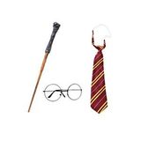 Parti Adresi Harry Potter Asa Gözlük Kravat Kostüm Seti Cadılar Bayramı Parti aksesuarı Çok Renkli