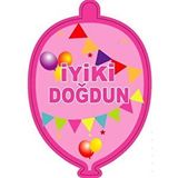 Parti Adresi Kağıt Zincir İyi ki Doğdun Doğum Günü Parti Süsü Pembe 24'lü Çok Renkli