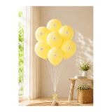 Parti Adresi Papatya Temalı Makaron Sarı Balon Seti Doğum Günü Balon Seti