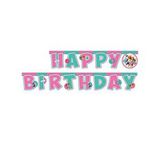 Parti Adresi Paw Patrol Sky Temalı Happy Birthday Yazı Banner Doğum Günü Parti Süsü Çok Renkli