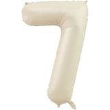 Parti Adresi Rakam Folyo Balon 7 Rakamı Krem 76 Cm 34 Inc