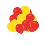 Parti Adresi Sarı Kırmızı Balon 10'lu 12” Çok Renkli