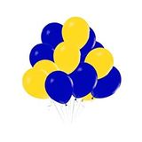 Parti Adresi Sarı Lacivert Balon 10'lu 12” Çok Renkli