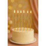 Parti Adresi Spiral Pasta Mumu Altın 15 cm 6'lı