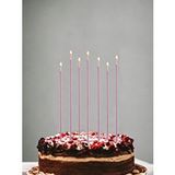 Parti Adresi Uzun Pasta Mumu Pembe 20 Cm