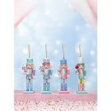 Parti Adresi Yılbaşı Ağacı Süsleri Fındıkkıran Kurşun Asker Ağaç Süs Seti Makaron Renkli 4'lü 13 Cm Çok Renkli