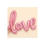 PARTİ AŞKI Pembe Renk Love Yazılı Folyo Balon 65*108 Cm & Sevgililer Günü& Evlilik Teklifi & Bride To Be