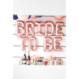 Parti Atölyesi Bride To Be Parti Folyo Balon Rose Renk Bekarlığa Veda Partisi