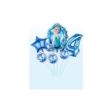 Parti Avm Frozen Elsa Mavi Rakamlı Balon Seti Konfetili Şeffaf Balonlu Karlar Kraliçesi Elsalı Balon Seti