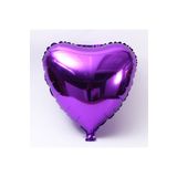 Parti dolabı 1 Adet Mor Kalp Folyo Balon 45 Cm