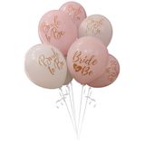 Parti dolabı 10lu Bride To Be Baskılı Pastel Balon Bekarlığa Veda Partisi Balonu Mat Rose Gold Beyaz Pudra Pembe