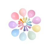 Parti dolabı 12li Karışık Renkli Makaron Balon Seti 12 Inç Pastel Balonu