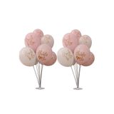 Parti Dolabı 14 Bride To Be Balon + 2 Balon Standı Bekarlığa Veda Masa Üstü Dekor Süs Standı