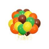 Parti dolabı 20 Adet Safari Orman Temalı Metalik Balon ; Sarı - Turuncu - Kahverengi - Yeşil