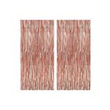 Parti dolabı 2li Rose Gold Pembe Kapı Duvar Parti Fon Arka Perde Işıltılı Yapışkanlı Doğum Günü Fotoğraf Perdesi