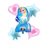 Parti dolabı 5 Adet Elsa Anna Frozen Karlar Ülkesi Kraliçesi Folyo Balon Seti