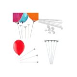 Parti dolabı 50 Adet Balon Çubuğu Sopası ve 50 Adet Takma Çubukları