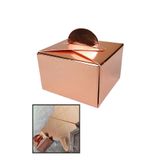 Parti dolabı 50 Adet Gold Rose Renk Lokum Ve Şeker Kutusu Parlak Mevlit Hediye Kutusu Lokumluk