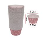Parti dolabı 50'li Pembe Renkli Beyaz Puantiyeli Kağıt Muffin Kek Ve Sufle Kapsülü Cupcake Pişirme Kalıbı Kağıdı
