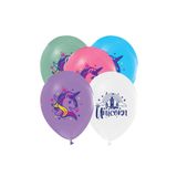 Parti dolabı 6'lı Unicorn Baskılı Balon Renkli Tek Boynuzlu At Desenli Balon