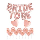 Parti dolabı Bride To Be Folyo Balon Seti Bekarlığa Veda Bride Partisi Kalp Folyo Balon Süsleme Rose Gold Büyük