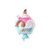 Parti dolabı Dondurma Folyo Balon Happy Birthday 55 Cm