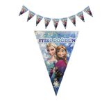 Parti dolabı Elsa Frozen Karlar Ülkesi Üçgen Flama