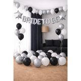 Parti dolabı Gümüş Gri Bride To Be Yıldız Folyo Balon Süsleme Seti Mekan Oda Bekarlığa Veda Partisi Malzemeleri