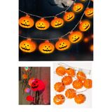 Parti dolabı Halloween Cadılar Bayramı Bal Kabağı Şeklinde Rengarenk Led Işık Lamba Halloween Dekoratif Süs 2,5m