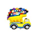 Parti dolabı Happy Birthday Kamyon Folyo Balon İnşaat Konseptti Doğum Günü Balonu İş Makinesi