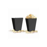Parti dolabı Siyah Popcorn Kutusu (mısır, Cips Kutusu) 8 Adet