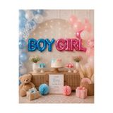 Parti Dükkanı Boy Girl Folyo Balon Seti Mavi Pembe | 1 Boy + 1 Girl Harf Balon | Cinsiyet Belirleme Partisi, Baby Shower, Gender Reveal Parti Süsü