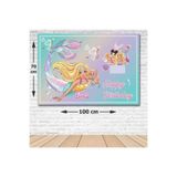 Parti Dükkanım Barbie Deniz Kızı Doğum Günü Afişi Fotosuz 70*100 cm